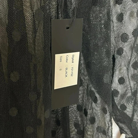 Black,Sheer,polka dot,mesh,lace,Habitat Liv.tunic,NWT
Whimsigoth,dark fairy,kink - Picture 8 of 13